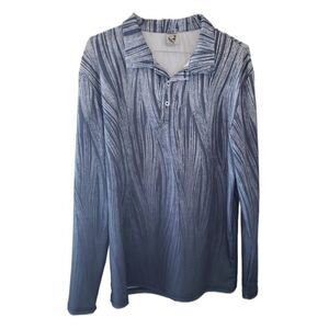 Hardaddy Gradient Striped Long Sleeve Henley